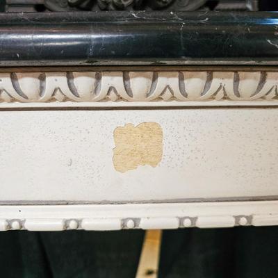 Painted Italian Marble Top Console Table