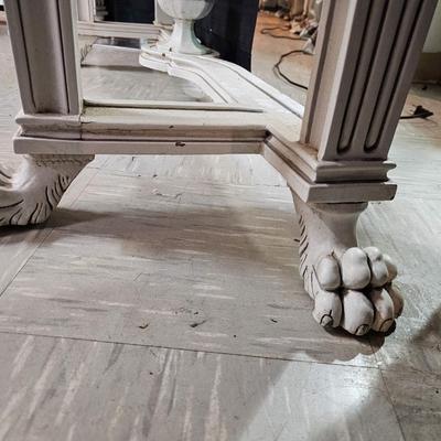 Painted Italian Marble Top Console Table