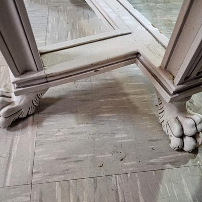 Painted Italian Marble Top Console Table