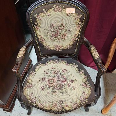 Antique Needlepoint Chair