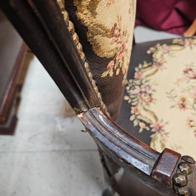 Antique Needlepoint Chair