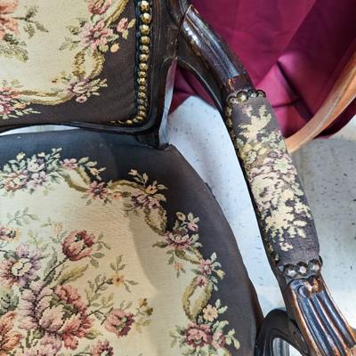 Antique Needlepoint Chair
