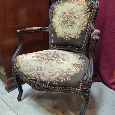 Antique Needlepoint Chair