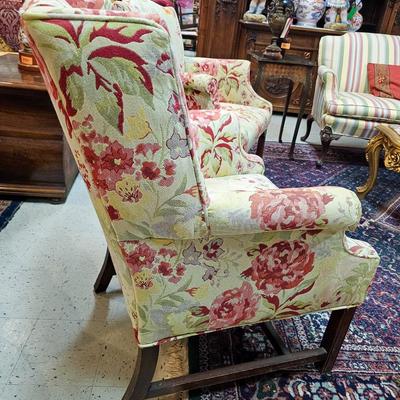 Floral Armchair with Roses