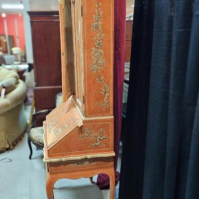 Italian Hand-painted Fruitwood Secretary