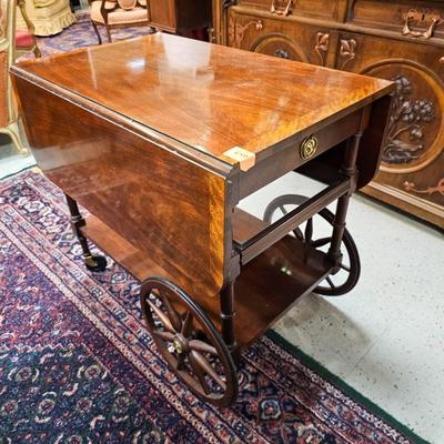 Vintage Drop Leaf Tea Cart