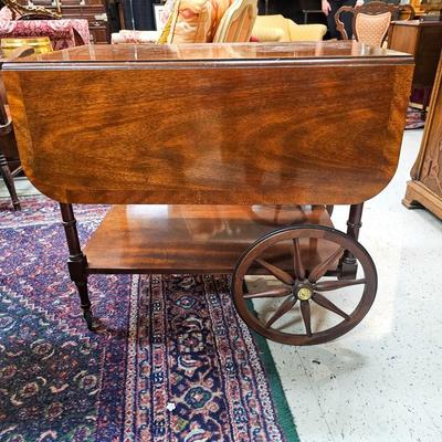 Vintage Drop Leaf Tea Cart