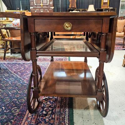 Vintage Drop Leaf Tea Cart