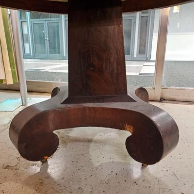 Antique American Empire Marble Top Table