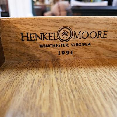 Vintage Leather Top Desk by Henkel Moore