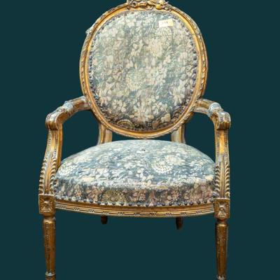 Antique Needlepoint Chair