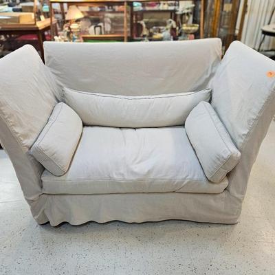 Slip-covered Summer Sofa