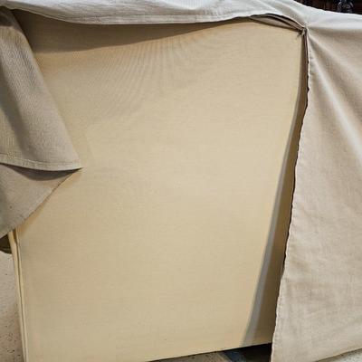 Slip-covered Summer Sofa