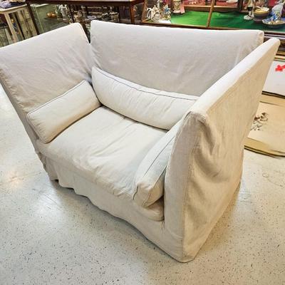 Slip-covered Summer Sofa