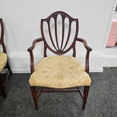 8 Antique Hepplewhite Dining Chairs