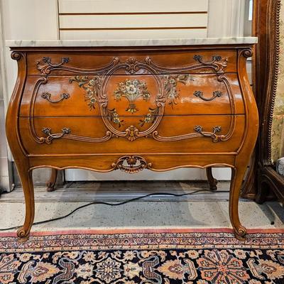 Italian Marble Top Bombay Chest