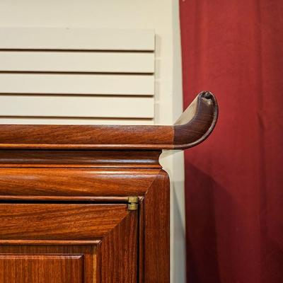 Chinese Mahogany Chest on Stand