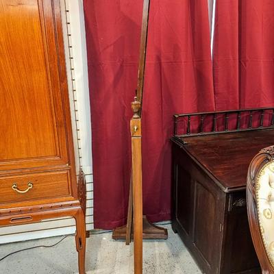 Antique Wood Cheval Mirror