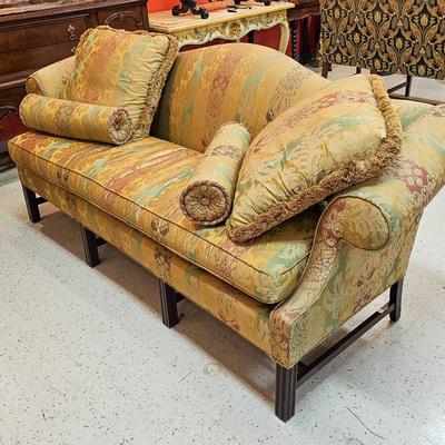 Chippendale Style Camelback Sofa