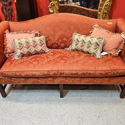 Chippendale Style Camelback Sofa
