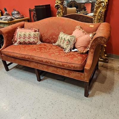 Chippendale Style Camelback Sofa