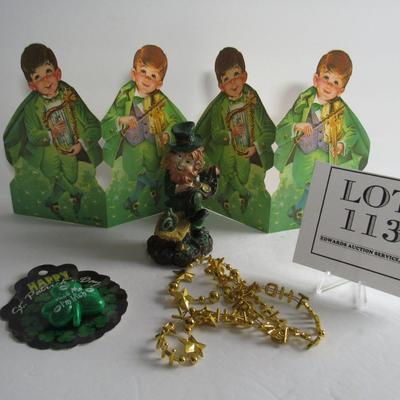 St Pat's Day Unused Vintage Card, and Misc