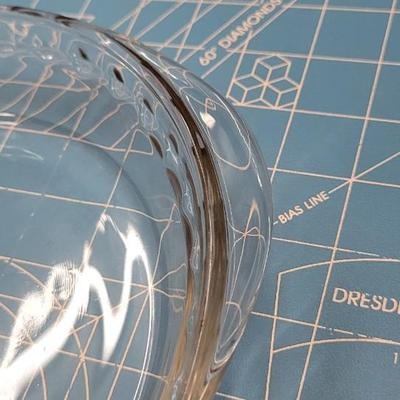Vintage clear pie pan