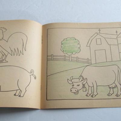 Vintage Kids Tracing Books, Coloring Contest Book, and Highlights Puzzle Buzz