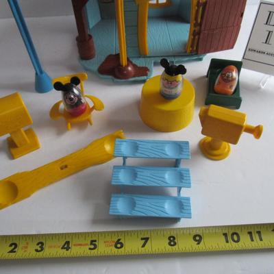 Older 1970s Mickey Mouse Club House and Toys