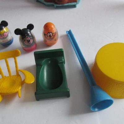 Older 1970s Mickey Mouse Club House and Toys