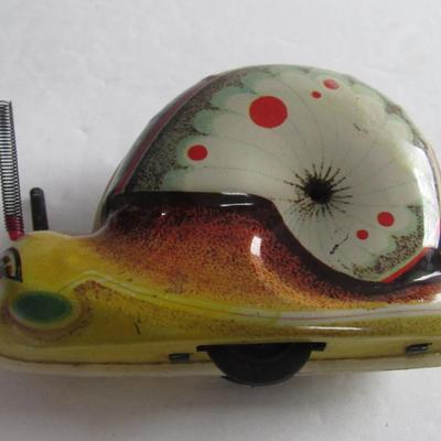 Vintage Tin Marx Locomotive Battery Op and Wind Up Snail