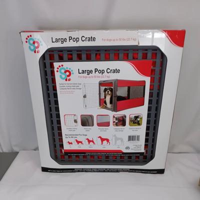Brand New Large Pop Crate For Dogs
