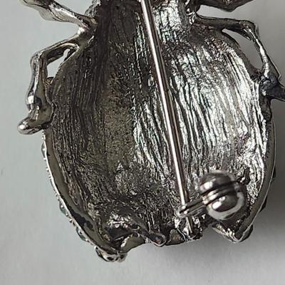 Bejeweled Beetle Bug Pin