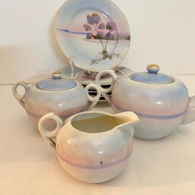 Vintage Ceramic 9 Piece Tea Set