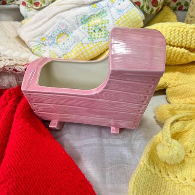 Sweet baby clothes crochet and flannel