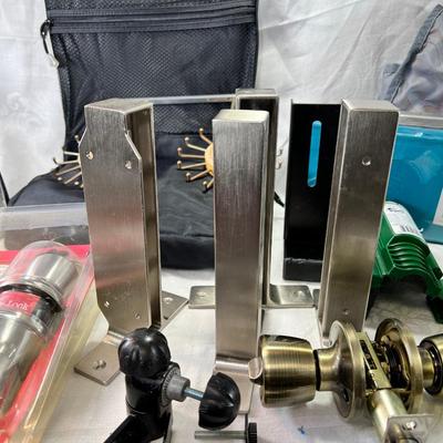 Industrial key lock sets, knobs, Ikea boxes