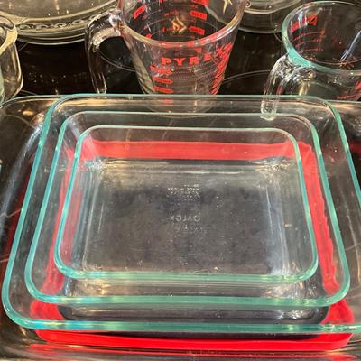 H703 Large LOT of PYREX Glassware