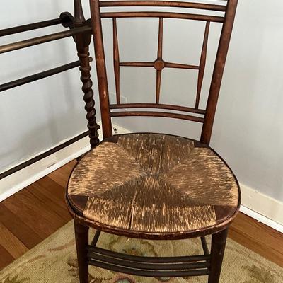 H708 Vintage Quilt Rack & Chair