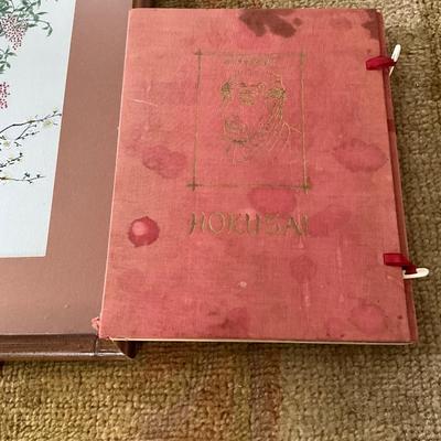 H711 Hokusai- Book of Asian Block Printing & Asian Block Print on Silk