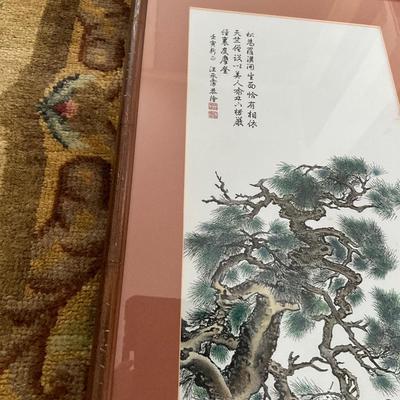 H711 Hokusai- Book of Asian Block Printing & Asian Block Print on Silk