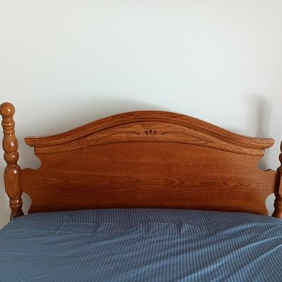 Queen sized bed with Headboard and footboard