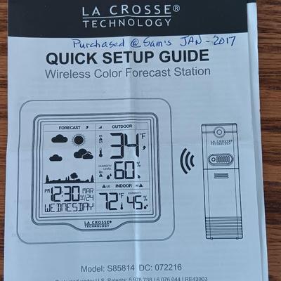 LA Crosse Wireless color Forecast Station