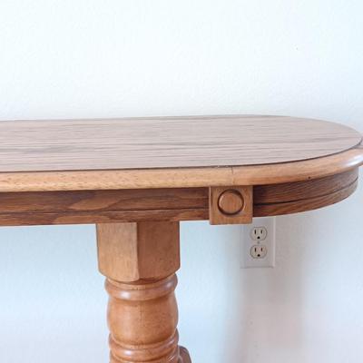 Oval shaped Double Pedestal Sofa table
