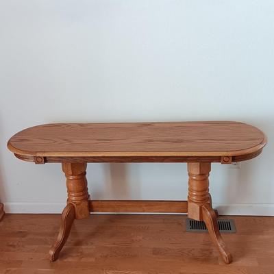 Oval shaped Double Pedestal Sofa table