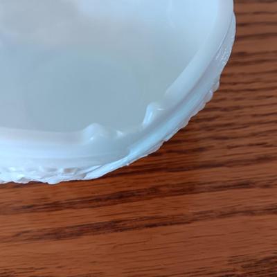 Assortment of beautiful milk glass dishware and vases