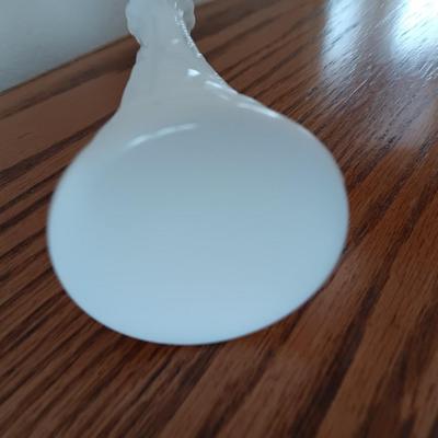Assortment of beautiful milk glass dishware and vases