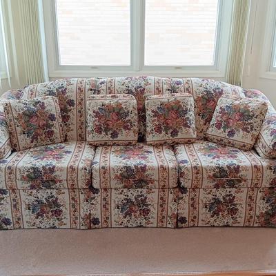 Charles Schneider Handcrafted Coventry Ensign Sofa with four self pillows