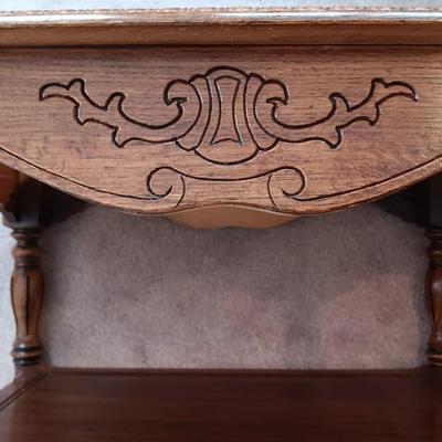 Nice two-tiered wooden coffee table