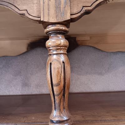 Nice two-tiered wooden coffee table