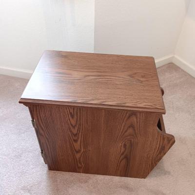 Nice small End table with storage and magazine rack
